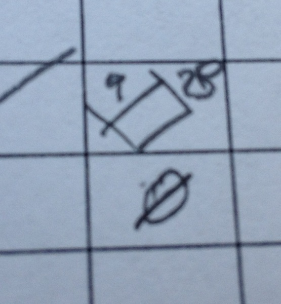 I've invented a new spring training baseball scoring symbol for "an out I didn't see"