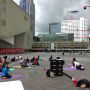 Yoga op het Schouwburgplein #rotterdam in balans #in010