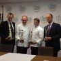 RT @CIACulinary Our honorees with their CIA Augie Awards! @Rick_Bayless Daniel Humm Clifford Pleau '81 Walter Robb