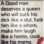 A wise man once told me .. 