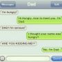 Vader en dochter via SMS