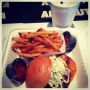 Celebrating a successful day w/RBQ Burger, Truffle Fries and a Krispy Kreme Donut SHAKE!!! #FLIPBurger #winning 