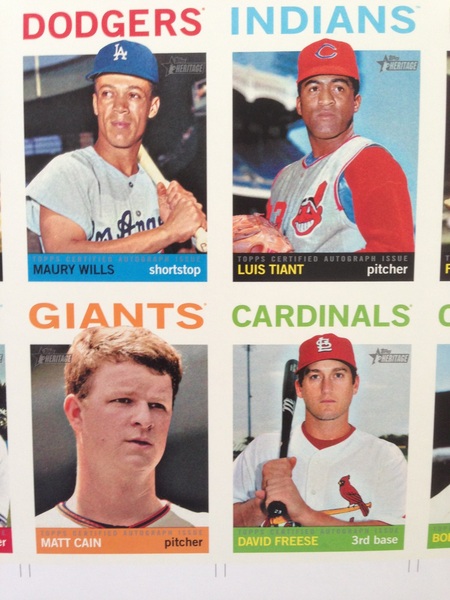 Another @ToppsCards Opening Pack Day tradition: peak at Heritage '13, to-be-autographed. Tiant & Wills not in '64 set