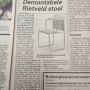 De Rietveld Hopmi stoel by @VictorVvZ, vandaag in De Telegraaf… http://www.rietveldhopmistoel.eu/