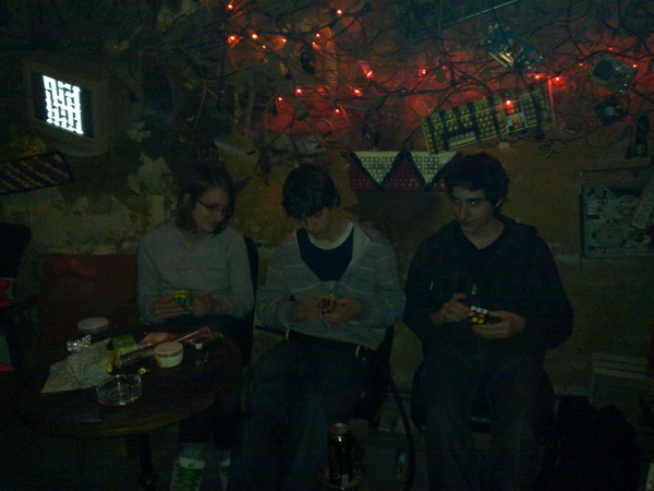 Rubik cube contest at #4s #szimpla