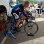 .@Stefclement on the Taxc, getting ready for his time trial. He starts at 15h08. #giro #ITT by BlancoCycling