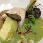 Working on a new Topolo tasting menu inspired by street food! This black cod w herby chileatole verde is REALLY good 