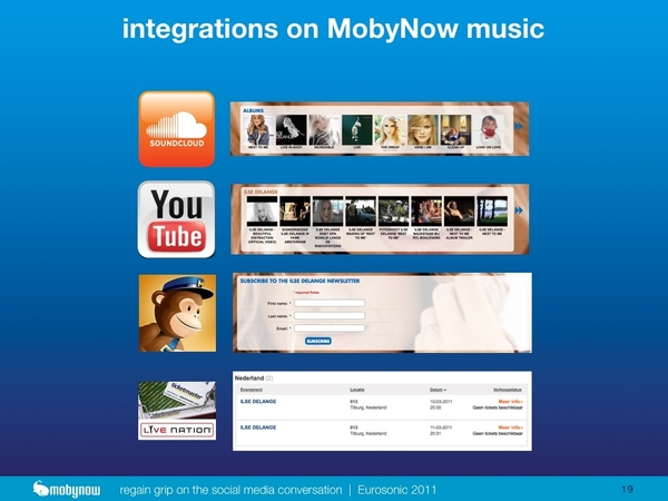 new integrations on #MobyNow I'm about to announce at #esns11
