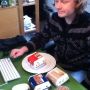 flink uitpakken voor MT lunch overleg! Bram heeft het verdiend...