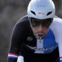 Basquet case... @laurenstendam was the only Blanco rider to clock a time in the Vuelta Ciclista al Pais Vasco time trial but was not in top form on the rain-soaked streets. "The tank was empty."