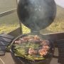 Nice day for some grill lam chops and asparagus. :-)