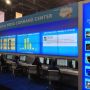 Social media command wall at #CES - staffed by SalesForce and CES folks: 