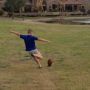 My 10 yr old learning to kick. 