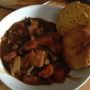 Mmmm WW beef & veg stew with WW butternut squash bread roll. All homemade & all gone!
