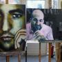 Rachid en Omar Oilpainting 
