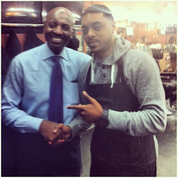 Me and my man Derek McGinty from channel 9 news came thur to get that head bald!! 