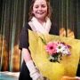 Here she is after her big performance!
