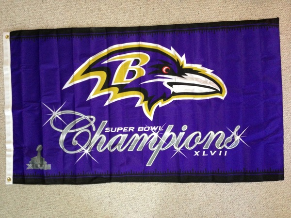 New flag for next season. First install will be September 5th, 2013. #GoRavens