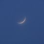 Shell pink crescent moon at dusk  14/3/13 #moonwatch @horburyastro @wolvasuk 