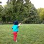 Playing with my 1-year old nephew in Central Park, NYC