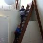 showing the kids their new pad