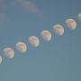 #Moon yesterday evening - multiple exposure #humanintervalometer