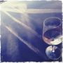 "Leave me where I'm having fun, vino in the evening sun"