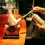Why is she putting a blow torch to my tuna?