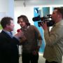 Terwijl @richardlamb even @powned te woord staat  bewonder ik de 3d geprinte kunst. @ground3d #3d