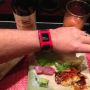 Once again @pebble tells me it is Beer O’Clock and I am on time. #sushi